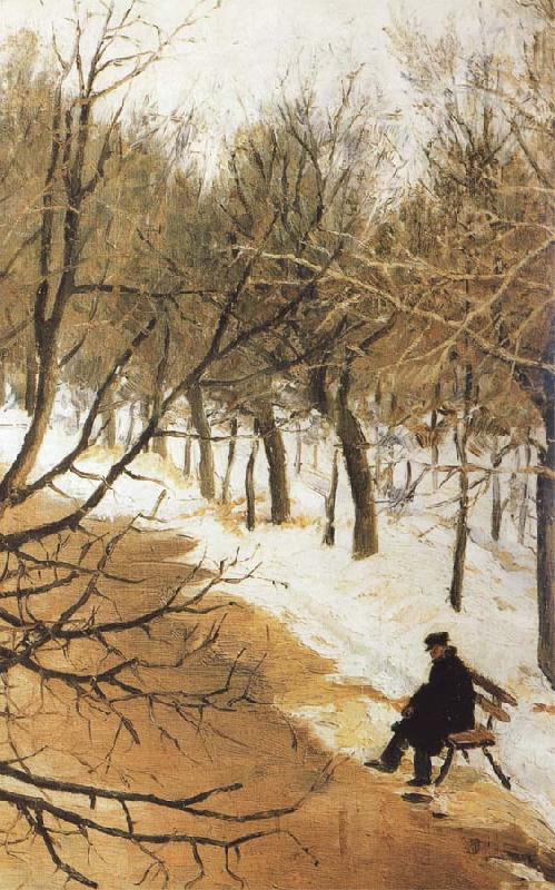 Boulevard Zubov in Winter, Vasily Surikov